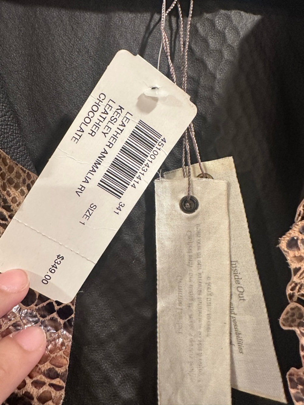 Chico’s Reversible Kelsey Jacket Exotic Metallic Snake & Alligator Print 1/M/US8 - Picture 9 of 16